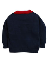 Little Angels Little Angels Baby Wool Round Neck Full Sleeves Jacquard Heart Pullover Sweater For Baby Boys Pullover Cozy Mom's Little Angel Knitted Pullover